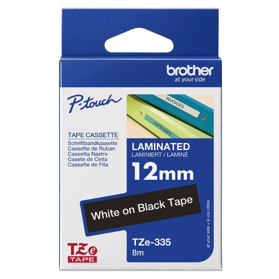Ruban Brother TZE335 Noir - Cassette a Brother d'origine (TZE335)