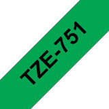 Ruban Brother TZE751 Noir - Cassette a Brother d'origine (TZE751)