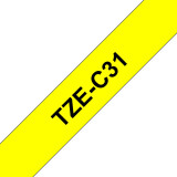 Ruban Brother TZEC31 Noir - Cassette a Brother d'origine (TZEC31)