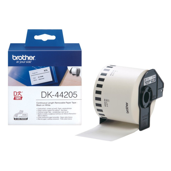 Ruban Brother DK44205 Noir - Cassette a Brother d'origine (DK44205)