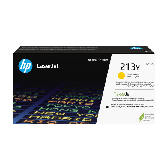 Toner HP 213Y Jaune - HP d'origine (W2132Y)