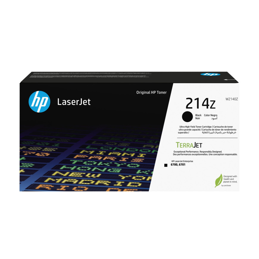 Toner HP 214Z Noir - HP d'origine (W2140Z)