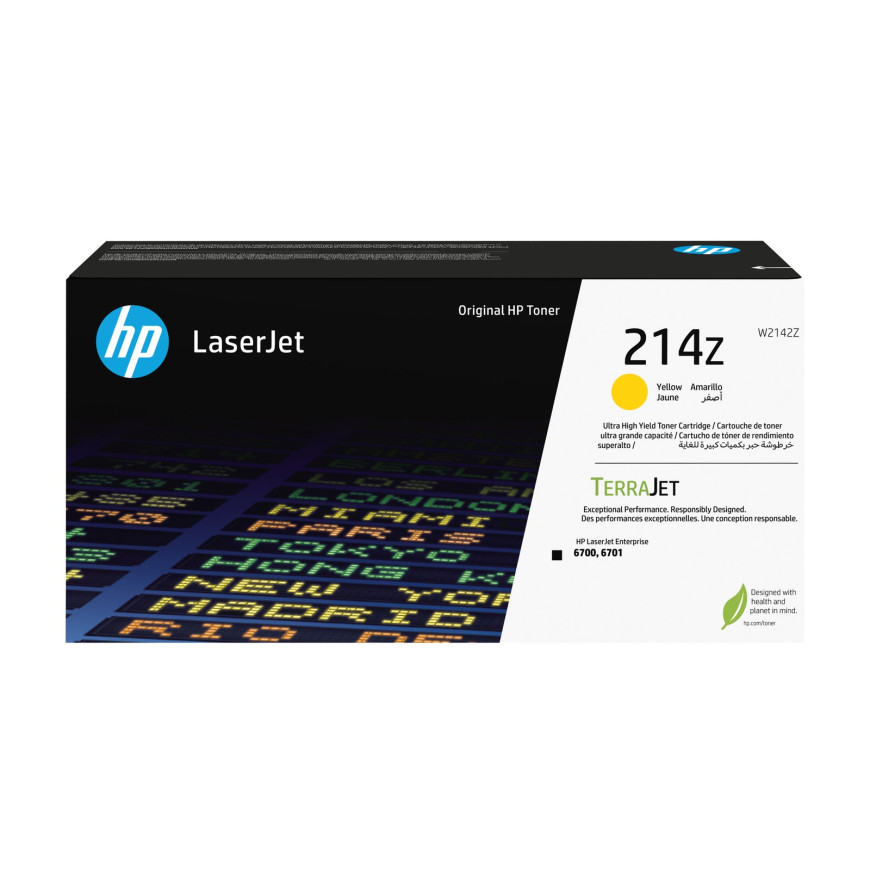 Toner HP 214Z Jaune - HP d'origine (W2142Z)