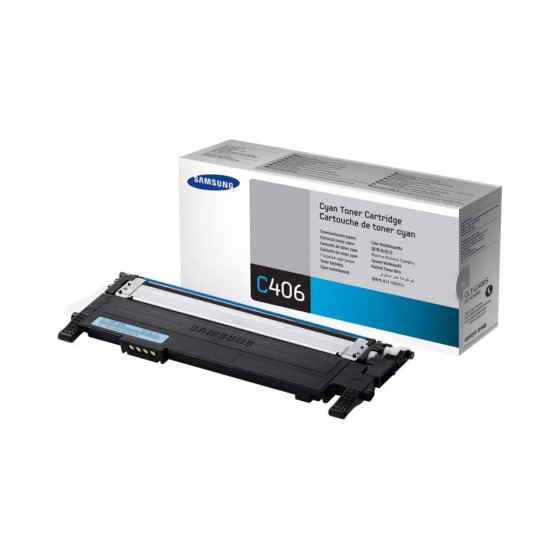 Toner Samsung CLT-C406S Cyan - Samsung d'origine (CLT-C406S/SEE)