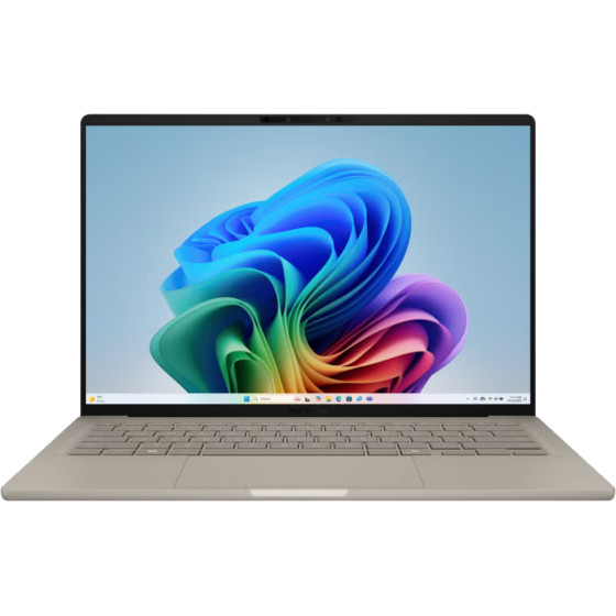 ASUS ZENBOOK UX3407QA 14" OLED WUXGA SNAPDRAGON X126100 16Go 1TB SSD W11H ZABRISKIE BEIGE 12M (90NB1501-M01740)