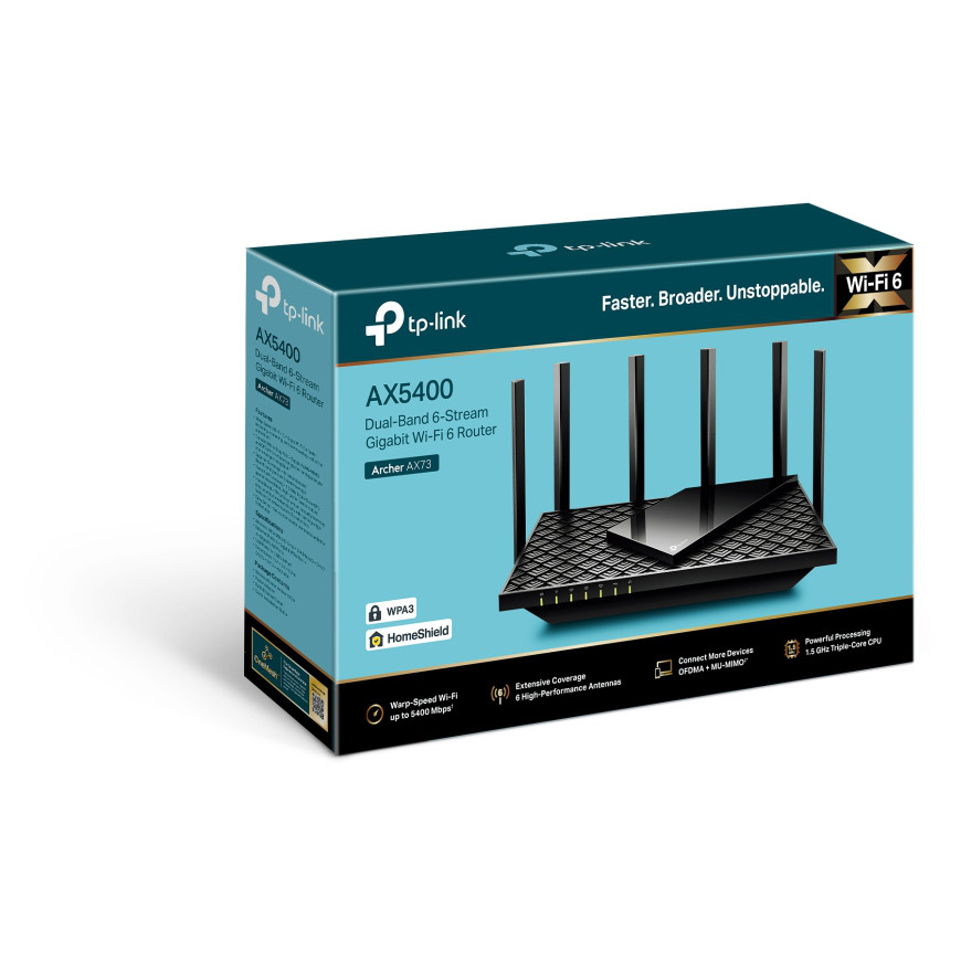 Routeur TP-Link Archer AX73 AX5400 Gigabit WiFi 6 bi-bande (ARCHERAX73)