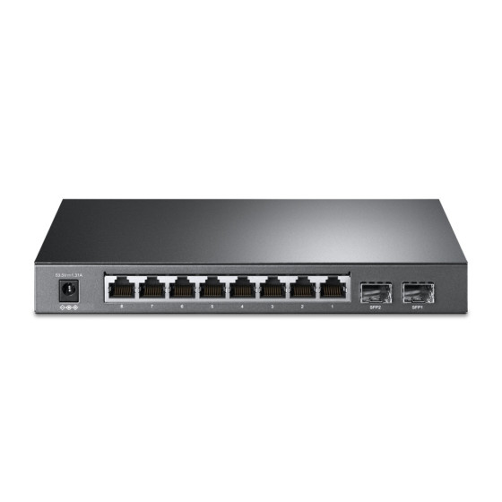 Switch TP-Link JetStream 8 Ports Gigabit Smart PoE+ avec 2 Ports SFP (TL-SG2210P)