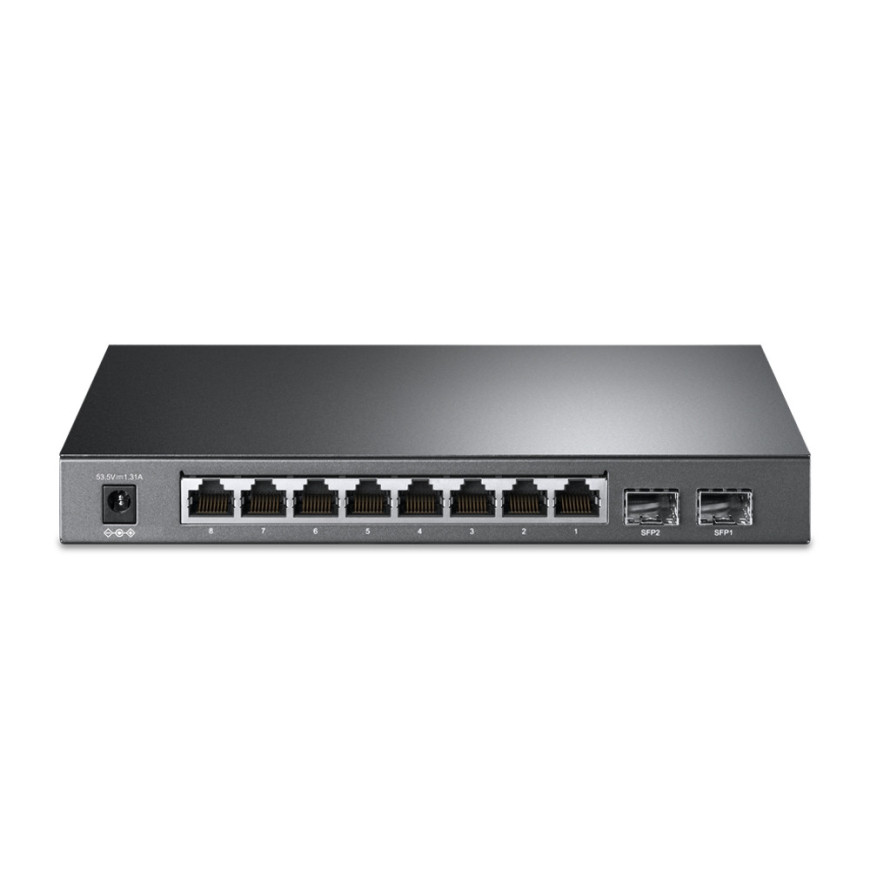 Switch TP-Link JetStream 8 Ports Gigabit Smart PoE+ avec 2 Ports SFP (TL-SG2210P)