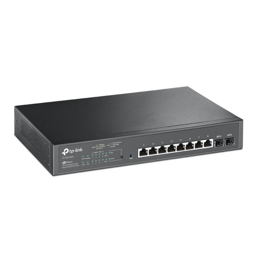 Switch Smart TP-Link JetStream 10 Ports Gigabit avec 8 PoE+ (TL-SG2210MP)