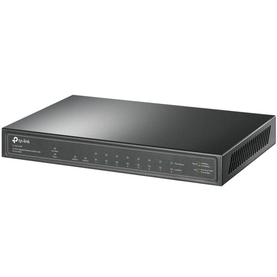 Switch de bureau TP-Link 10 Ports Gigabit avec 8 Ports PoE+ (TL-SG1210P)