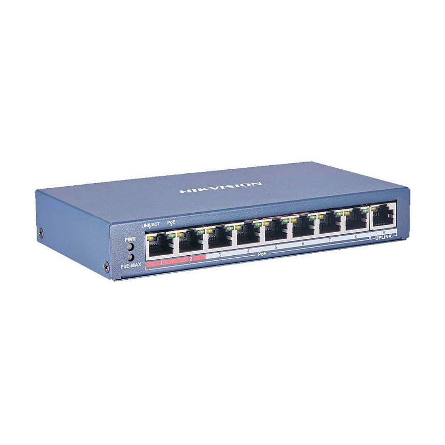HIKVISION 8 Ports switch 10/100 POE 12M (DS-3E0109P-E/M(B))