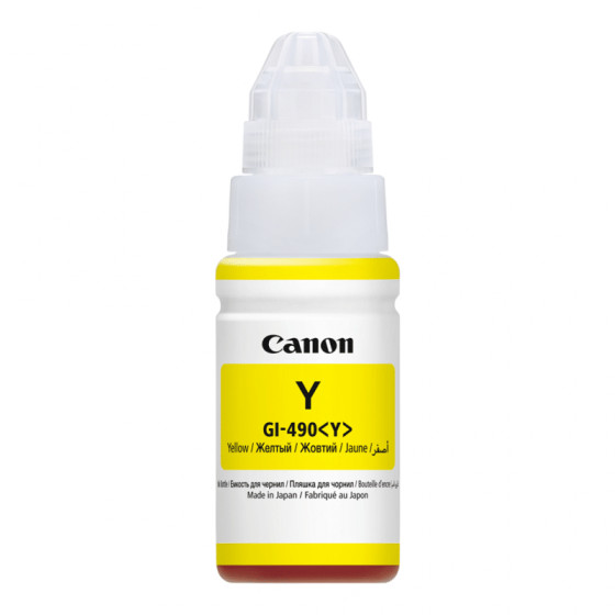 Cartouche Canon 0666C001AA GI-490 jaune Emb (0666C001AA)