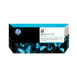 HP 81 Light Cyan DesignJet Dye Printhead and Printhead Cleaner (C4954A)