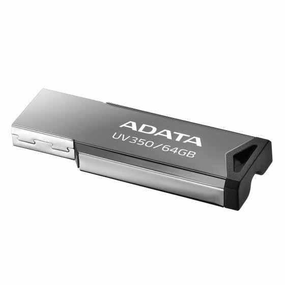CLE USB Adata Metal UV350 64G (AUV350-64G-RBK)