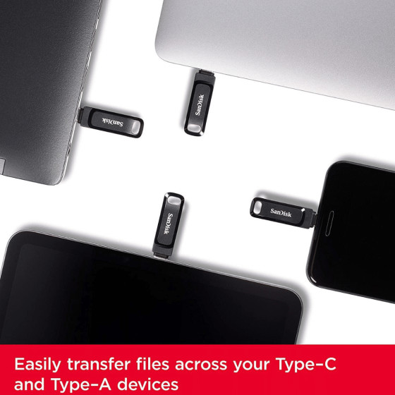 SanDisk Ultra Dual Drive Go USB Type-C et Type-A 64 Go (SDDDC3-064G-G46)