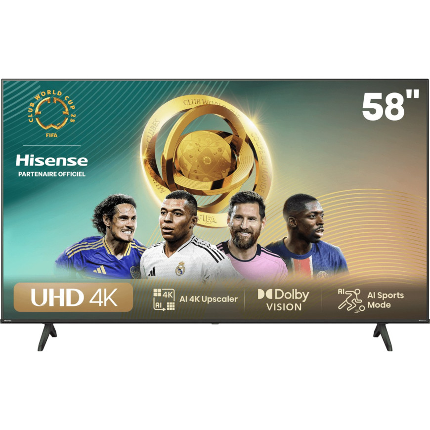 Smart TV HISENSE UHD 4K 58'' 24 Mois (HIS58A6N)