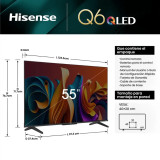 Smart TV HISENSE QLED 4K 55'' 24 Mois (HIS55Q6N)