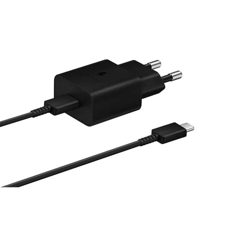 SAMSUNG 15W Wall charger C-to-C Adapter Only, no cable Black (EP-T1510NBEGWW)
