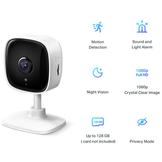 Caméra de vidéosurveillance Tp-link Tapo C100 WiFi Indoor 2MP (TAPOC100)