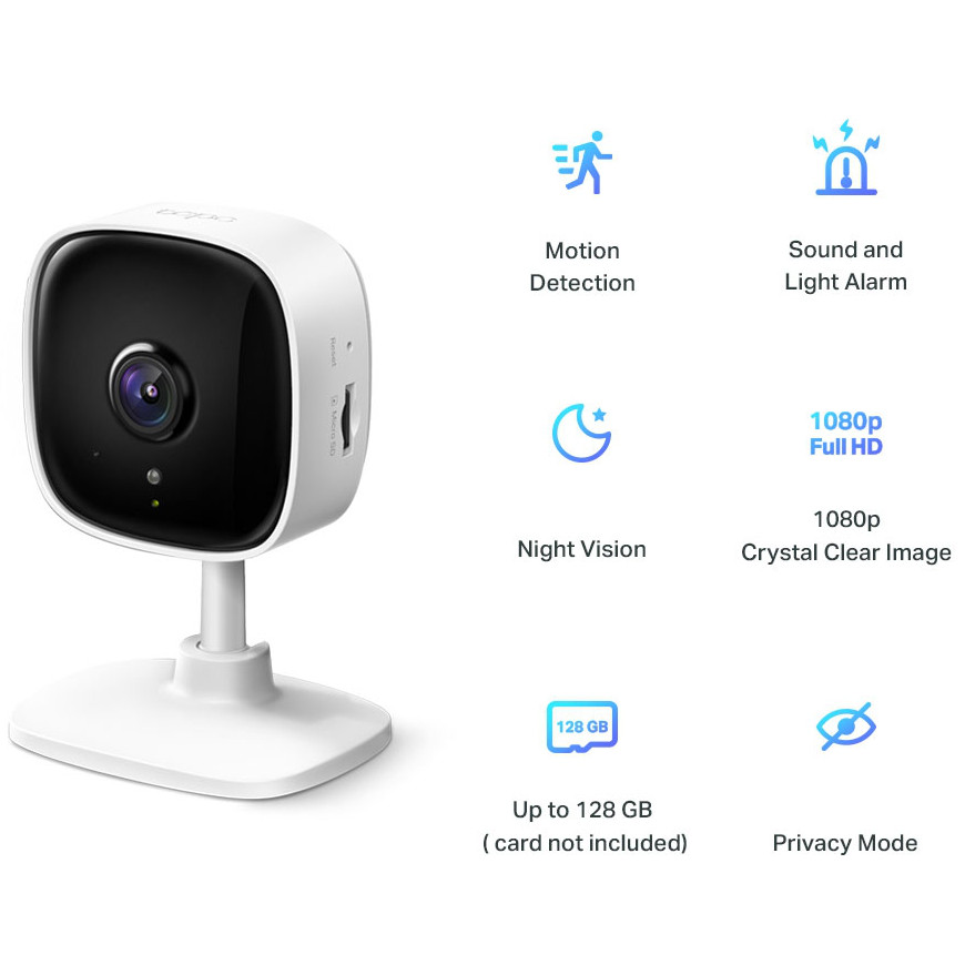 Caméra de vidéosurveillance Tp-link Tapo C100 WiFi Indoor 2MP (TAPOC100)