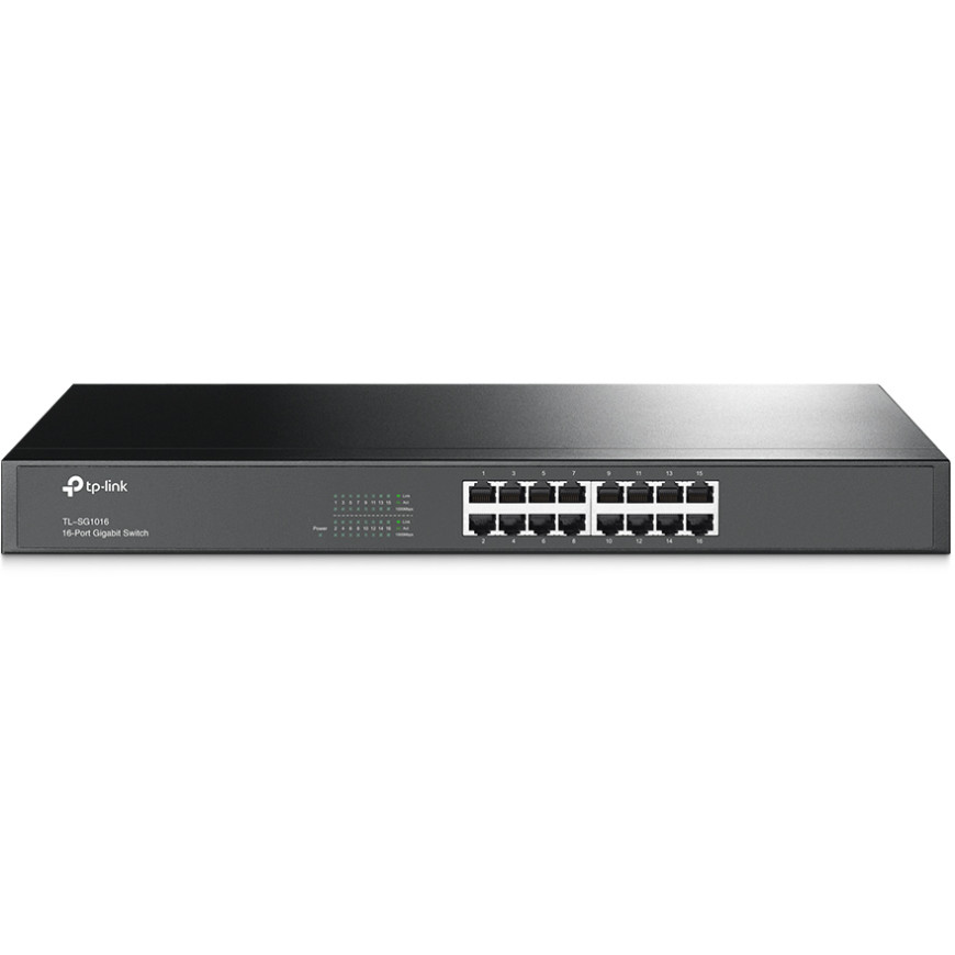 Switch TP-Link 16 ports Gigabit RJ45 - TL-SG1016 - Rack 19" - Boîtier métal (TL-SG1016)