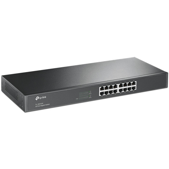 Switch TP-Link 16 ports Gigabit RJ45 - TL-SG1016 - Rack 19" - Boîtier métal (TL-SG1016)