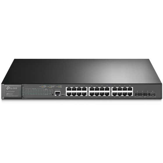 Tplink JetStream™ 24-Port Gigabit and 4-Port 10GE SFP+ L2+ Managed Switch with 24-Port PoE+ PORT: 24× (TL-SG3428XMP)