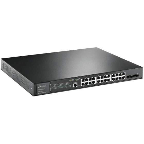 Tplink JetStream™ 24-Port Gigabit and 4-Port 10GE SFP+ L2+ Managed Switch with 24-Port PoE+ PORT: 24× (TL-SG3428XMP)
