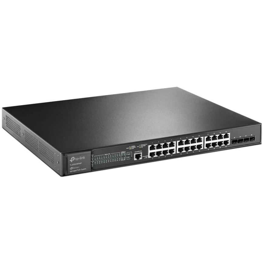 Tplink JetStream™ 24-Port Gigabit and 4-Port 10GE SFP+ L2+ Managed Switch with 24-Port PoE+ PORT: 24× (TL-SG3428XMP)