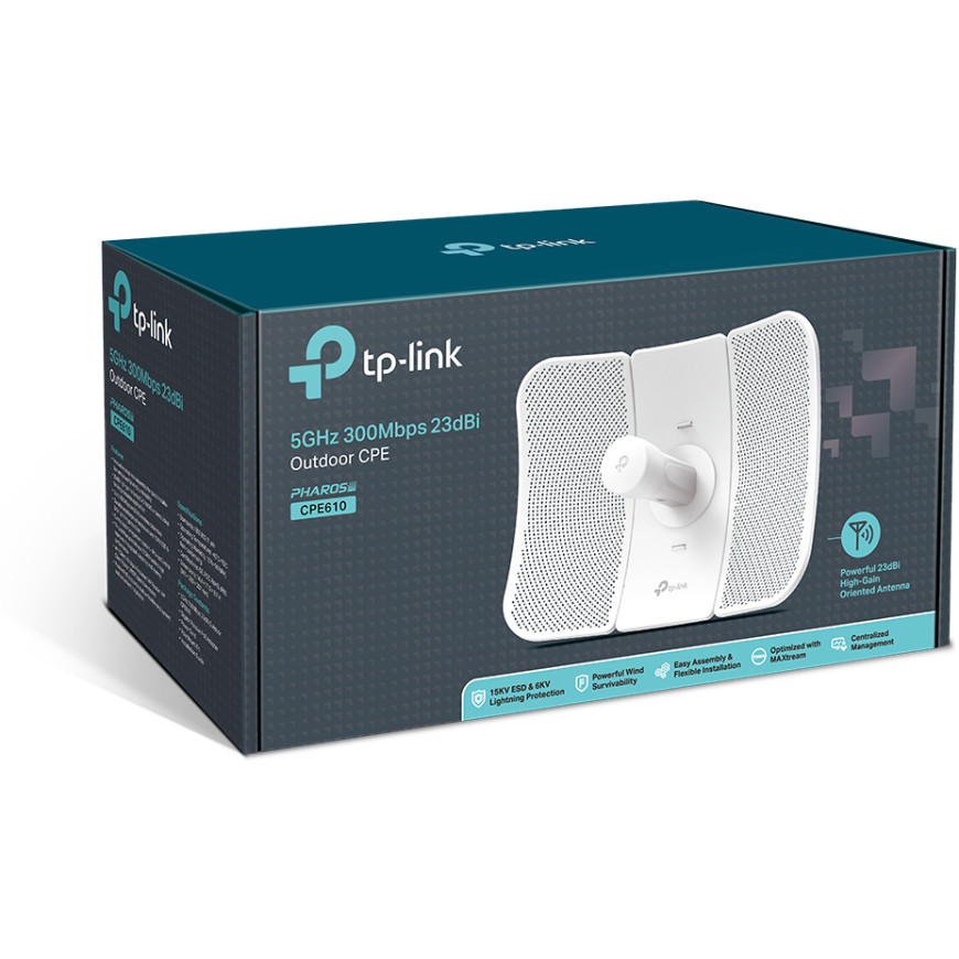 Routeur TP-Link CPE610 Point d’accès Extérieur 5GHz 23dBi - 300Mbps (CPE610)