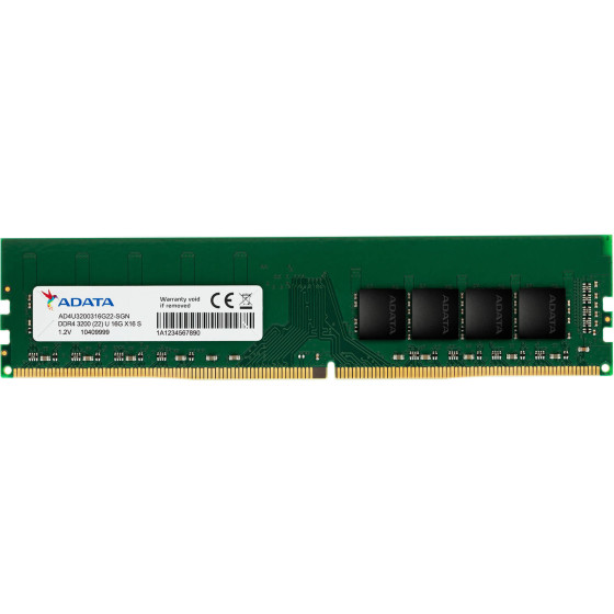 Barrette mémoire ADATA DDR4-3200 U-DIMM 16GB Desktop (AD4U320016G22-SGN)