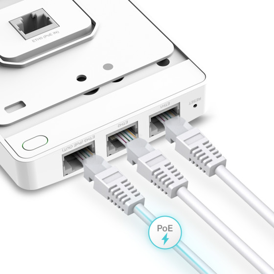 Point d'accès Tp-link WiFi AC1200 mural Omada Mu-mimo Gigabit (EAP235-WALL)