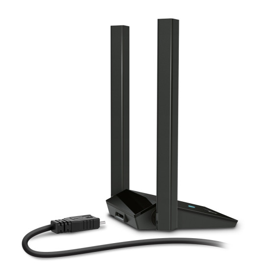 AX1800 High Gain Dual Band Wi-Fi 6 USB Adapter SPEED: 1201 Mbps at 5 GHz + 574 Mbps at 2.4 GHz SPEC: (ARCHERTX20UPLUS)