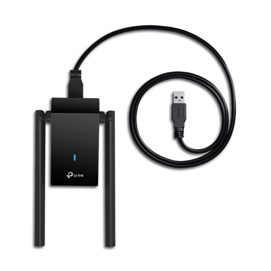 AX1800 High Gain Dual Band Wi-Fi 6 USB Adapter SPEED: 1201 Mbps at 5 GHz + 574 Mbps at 2.4 GHz SPEC: (ARCHERTX20UPLUS)