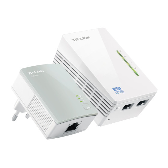 300Mbps Wireless AV600 Powerline Extender, 500Mbps Powerline Data Rate, 2 Fast Ethernet ports (TL-WPA4220KIT)