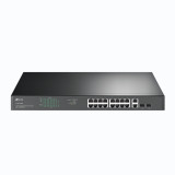 Tplink 18-Port Gigabit Rackmount Switch with 16-Port PoE+ PORT: 16× Gigabit PoE+ Ports (TL-SG1218MP)