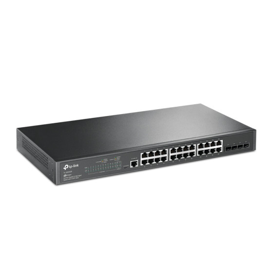 Tplink JetStream™ 24-Port Gigabit L2+ Managed Switch with 4 SFP Slots PORT: 24× Gigabit RJ45 Ports (TL-SG3428)