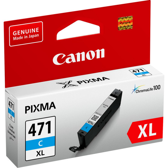 Cartouche d'encre Canon CLI-471XL Cyan (0347C001AA)