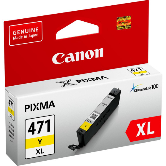 Cartouche d'encre Canon CLI-471XL Jaune (0349C001AA)