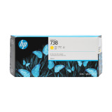 HP 738 300ml Yellow Ink Crtg pour DJ T850 3 Mois (676M8A)