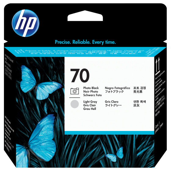 HP 70 Photo Black and Light Gray DesignJet Printhead (C9407A)