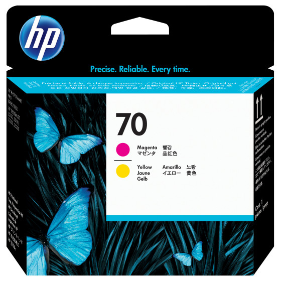 HP 70 Magenta and Yellow DesignJet Printhead (C9406A)