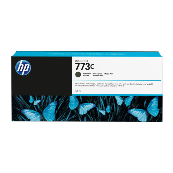 HP 773C 775-ml Matte Black DesignJet Ink Cartridge (C1Q37A)