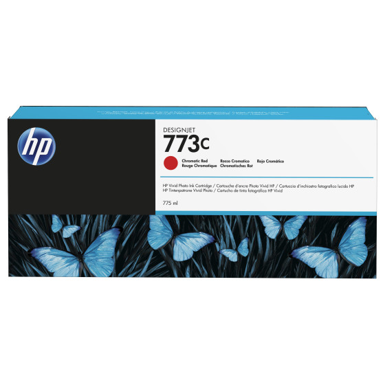 HP 773C 775-ml Chromatic Red DesignJet Ink Cartridge (C1Q38A)