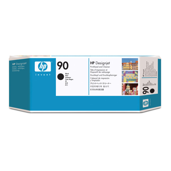 HP 90 Black DesignJet Printhead and Printhead Cleaner (C5054A)