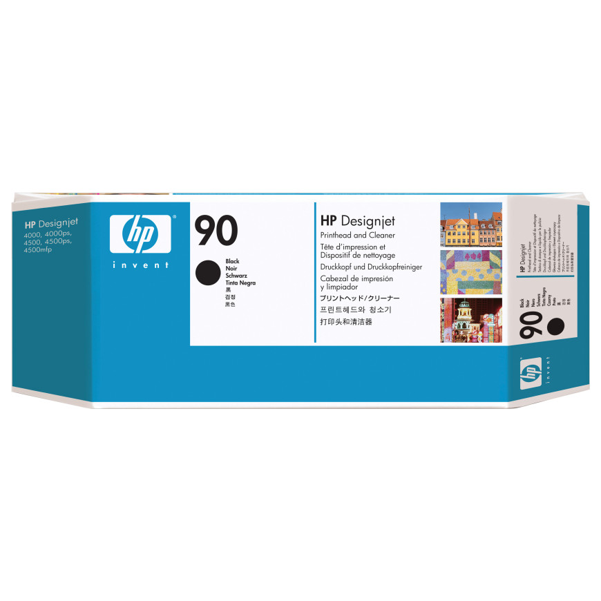HP 90 Black DesignJet Printhead and Printhead Cleaner (C5054A)
