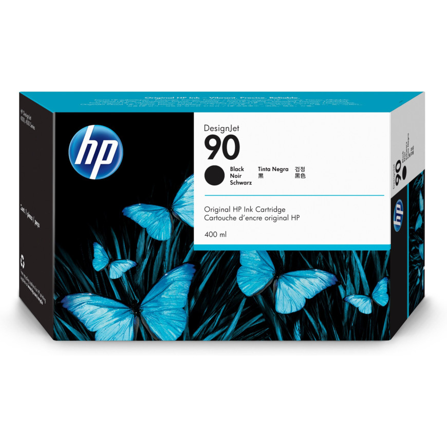 HP 90 400-ml Black DesignJet Ink Cartridge (C5058A)