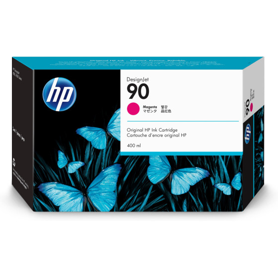HP 90 400-ml Magenta DesignJet Ink Cartridge (C5063A)