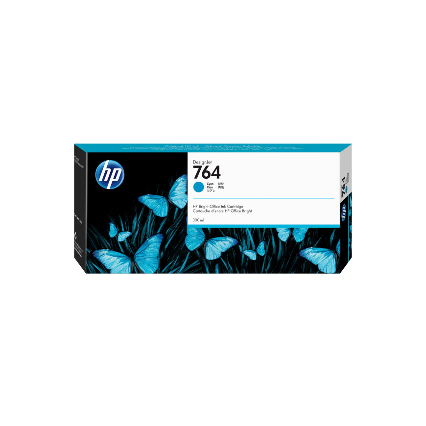 HP 764 300-ml Cyan DesignJet Ink Cartridge (C1Q13A)
