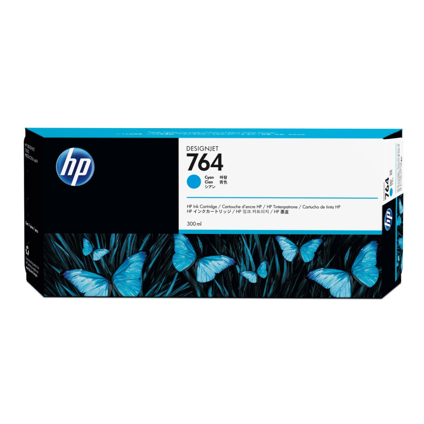 HP 764 300-ml Cyan DesignJet Ink Cartridge (C1Q13A)